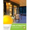 LED Amber Light Bulbs, 40W Equivalent A15 LED Bulb, 5W