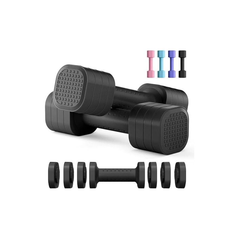 for Adjustable Dumbbell Set (2-Piece Set), 4-in-1 Weight Dumbbell Set
