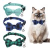 YBEATY 3 Pcs Cat Collar with Bell Breakaway Cat Collars