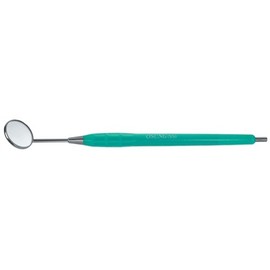 Osung 2MHS4 Dental Mirror, Softgrip Handle, Simple Stem, Green