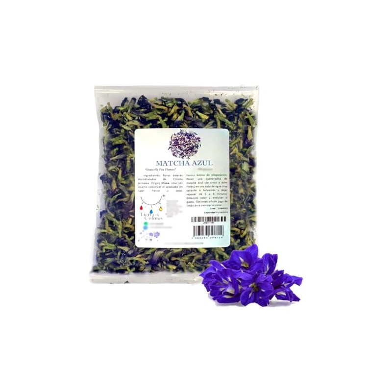 Te de Clitoria Matcha Azul O Mariposa Flor Entera 250g