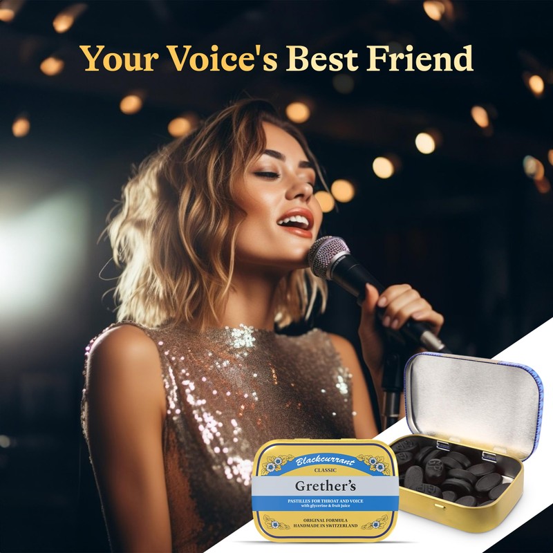 GRETHER'S Pastilles Classic Blackcurrant Natural Remedy Dry Mouth Relief -