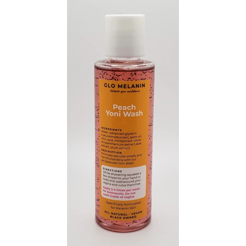 GLO MELANIN Peach Yoni Wash - For Melanin Skin **NEW**