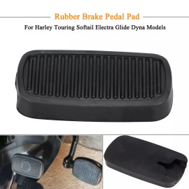 Unbranded Motorcycle Rubber Brake Pedal Pad for Harley Electra Glide Ultra Classic FLHTCU