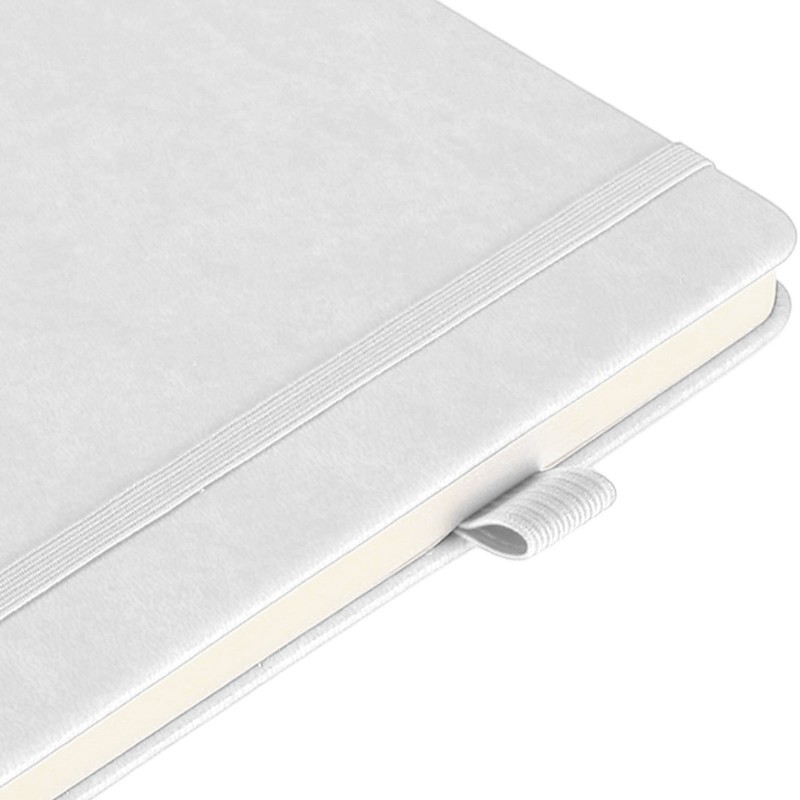 A5 Lined Notebook Portable PU Leather Hardcover Notebook with Elastic