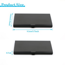 CiciIng Super Lightweight Business Card Holder, black, Minimalist