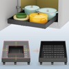 Pull out Cabinet Organizer,Expandable Width(15"-21") and Depth(17"-24") with 3 Rails,Roll