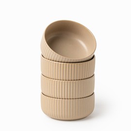 FOBENTA 26 oz Dylan Ceramic Bowls Set of 4 - Perfect for Pasta,Salad,Soup,Cereal,and Dessert,Microwave,Oven,and Dishwasher Safe-For Breakfast,Lunch and Dinner