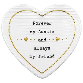 Thoughtful Words - Heart Trinket Tray Dish - Auntie - Accessory for The Home