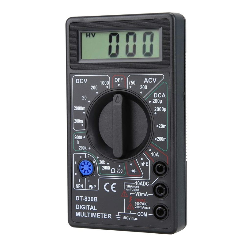 Fydun Digital Multimeter, DT-830B Multifunctional Portable LCD Digital Multimeter Amp