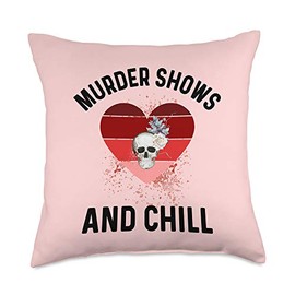 Serial Killer Stuff Women True Crime Murder Documentaries Throw Pillow