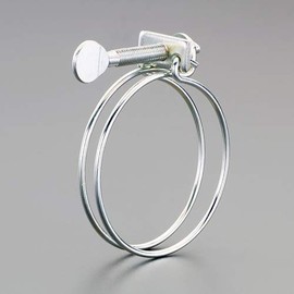 ESCO 1.9-2.2 inches (47-57 mm) Hand Tightening Hose Clamp, Double Wire/2 Pieces EA463AP-57