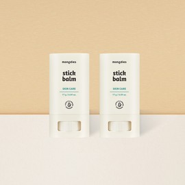 Mongdies 1+1 Mongdies Baby Newborn Infant Baby Going Out Easy Swipe 1 Second High Moisturizing Stick Balm 17g / 1+1 몽디에스 아기 신생아 유아 베이비 외출 간편 쓱싹 1초 고보습 스틱밤 17g