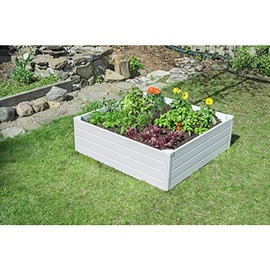 GARDEN BED WHT 15X48"