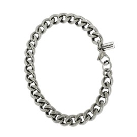 Phiten Limited Edition Titanium Chain Bracelet, Cut, Curve, Length 6.7 - 7.5 inches (17 - 19 cm), Width 0.3 inches (7.0 mm), Compatible with Metal Allergies, Popular Brand, Made in Japan, Titanium