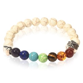 Pet Memorial Gifts Dog Memorial Gifts for Loss of Dog Rainbow Bridge Bracelet for Beloved Dog Cat Pet Sympathy Gift 8MM Mixed Color Bead 7 Chakra Pet Memorial Bracelet for Women Men Pet Lovers