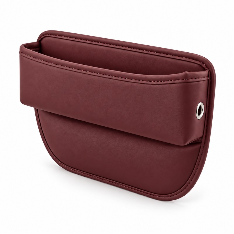 Car Seat Gap Organizer Pocket – Slim Leather Side Storage