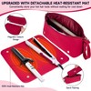 Hair Tools Travel Bag with Heat Resistant Mat and Lining,