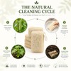 Esponja de lufa natural KUMARI KULTURE (Paquete de 4) Multiusos