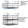 𝐔𝐧𝐝𝐞𝐫 𝐒𝐡𝐞𝐥𝐟 𝐁𝐚𝐬𝐤𝐞𝐭 Storage 2Pack - 12.6in Metal Under Shelf