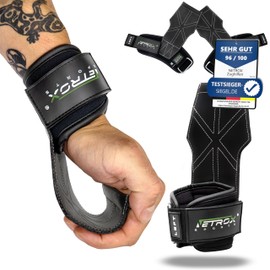 Netrox Sports® - Hyper Grips Lifting Straps for Bodybuilding, Weightlifting, Strength Training & Fitness - Specially Designed for Heavy Weights - Extra Strong Lifting Straps for Women & Men (M)