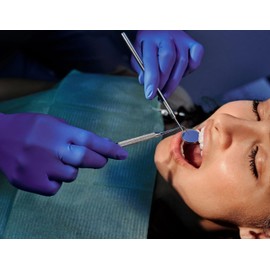 Aurelia - Sonic100-100 Single Use Nitrile Gloves - Powder Free - Hypoallergenic - Textured Fingertips - Ambidextroud (Large)