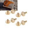 50 Set Binding Rivet Round Flat Head Brass Slot Screw