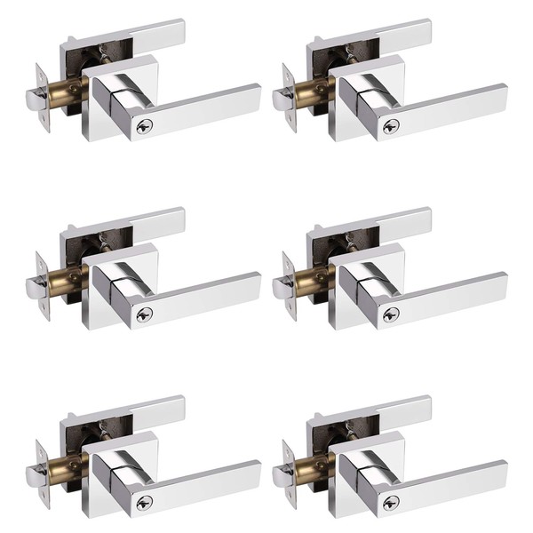 Probrico Polished Chrome Heavy Duty Keyed Alike/Combo Keyed Entry Door