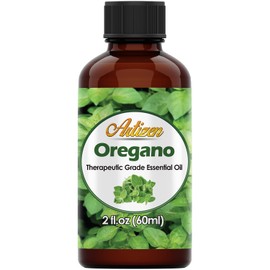 Aceite esencial de orégano Artizen (100% puro y natural, sin diluir), grado terapéutico, botella enorme de 2 onzas, perfecto para aromaterapia, relajación, terapia de la piel y más