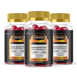 (3 Pack) Iron Booster Gummies, IronBooster Maximum Strength Performance Gummys, IronBooster All Naturals Gummy Supplement, Advanced Supplement, IronBooster Premium Wellness Gomitas (180 Gummies)