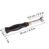 Leather Creaser 0.5mm Regulable Screw Ebony Handle Arc Design Stainless