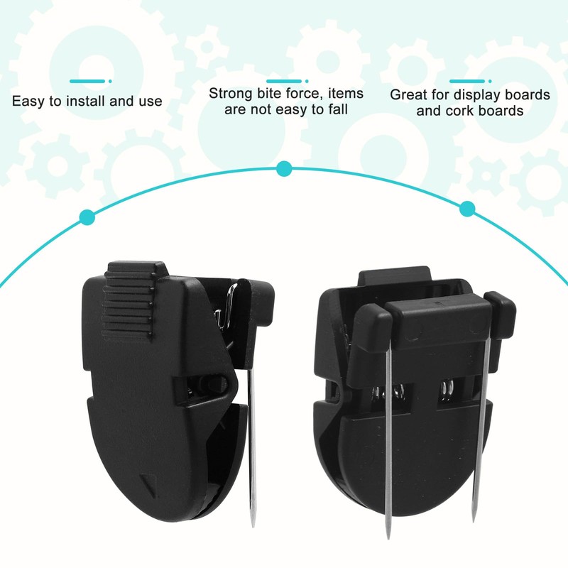 Tinoaly 15pcs Cubicle Clips, Plastic Cubicle Clips for Fabric Walls