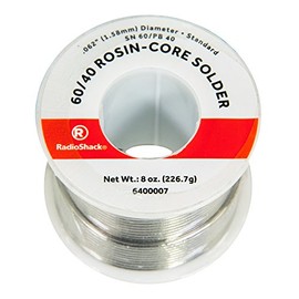 RadioShack SnPb 60/40 Rosin-Core Solder, 0.062" Diameter - 8.0 oz. Spool