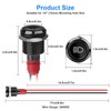 Linkstyle 8Pcs 1/2" 12V LED Indicator Light, Waterproof Metal Pilot