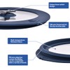 6 Pack Replacement Lids for Pyrex 7200-PC 2 Cup and