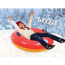 SnowCandy Inflatable Summer & Winter Outdoor Sleds, Tubes, & Floats. The Inflatable Toy Rated for The Beach or The Snow Slopes (Little Tikes Red Snow Tube & Pool Beach Float)