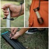Backpack Walking Pole Holder, Adjustable Hand Wrist Lanyard, Elastic String