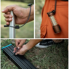 Backpack Walking Pole Holder, Adjustable Hand Wrist Lanyard, Elastic String Fixing Buckle, Backpack Hiking Stick Holder with Elastic Rope - Outdoor Gear Accessories for Camping, Hiking, and Trekking