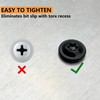 Allkeen (100 pcs) #8×1" T20 Torx Head Wood Screws Self
