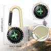 Compass with Carabiner Hook, Compass Carabiner Mini Compass Outdoor Compass