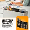 AAA Battery Storage Caddy by Storacell, Black, Holds 6 Batteries