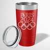Paris Sports 2024 Stainless Steel Vacuum Tumbler, Insulated Engraved Tumbler,