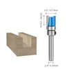 HPMAISON 3PCS 1/4 Inch Shank Flush Trim Pattern Template Router