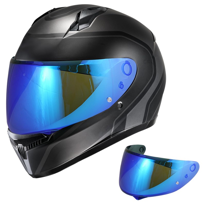 VCOROS HJ-34P Helmet Visor - HJ-34P Helemt Shield Visor Tinted