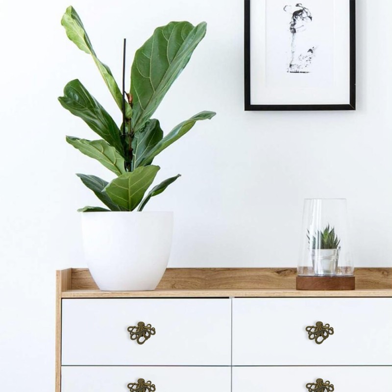 LLDYNW 4 pcs Octopus Drawer Knobs Creative Shape Drawer Knobs