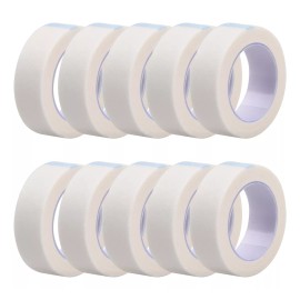 Dokpav 10 Cinta Micropore Para Extensión Pestañas 1x1 Sin Pelusa