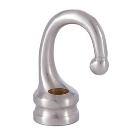 B&P Lamp® 1 3/8" Satin Nickel Cast Brass Hook