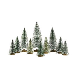 Lemax 84358 Christmas Village Accessory: Needle Pine Trees (Set of 10)