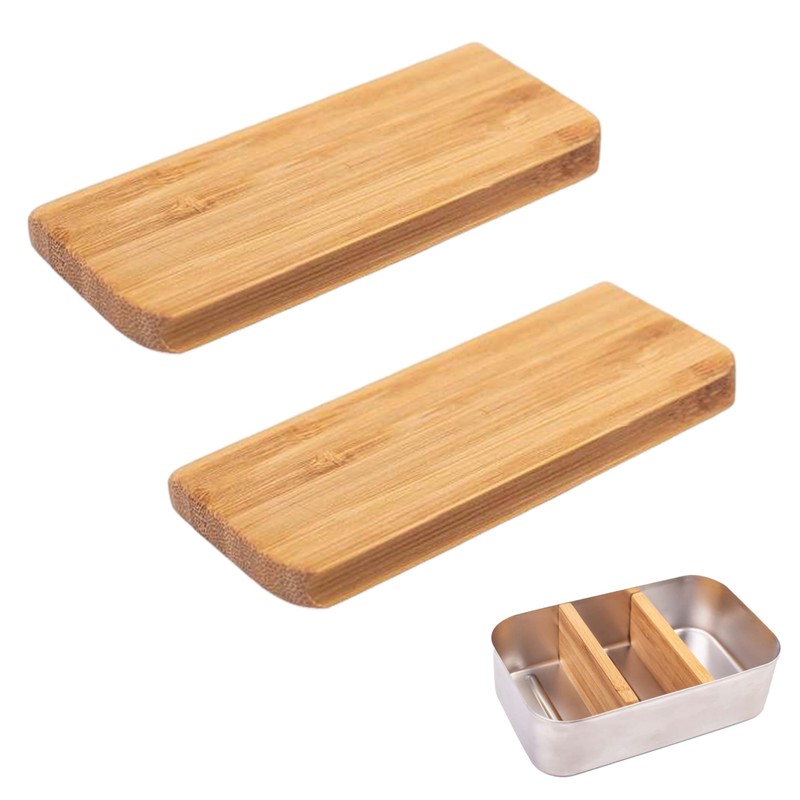 wunderwunsch Bambus Trenner für Brotdose Lunchbox (2 x für kleine
