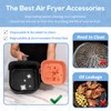 Loveuing Silicone Air Fryer Liners Square - Reusable Silicone Basket